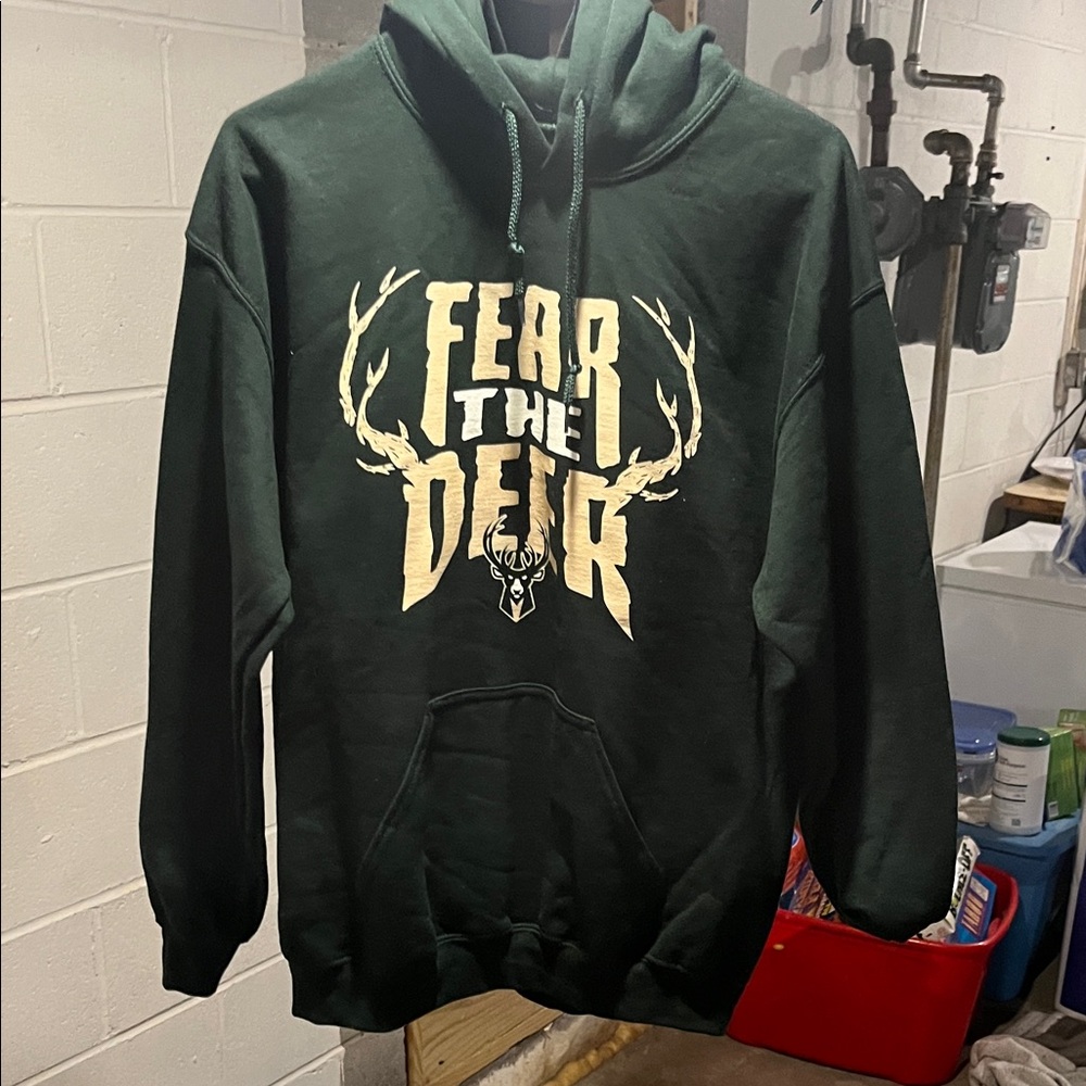 Fanatics Dark Green Fear the Deer Hoodie